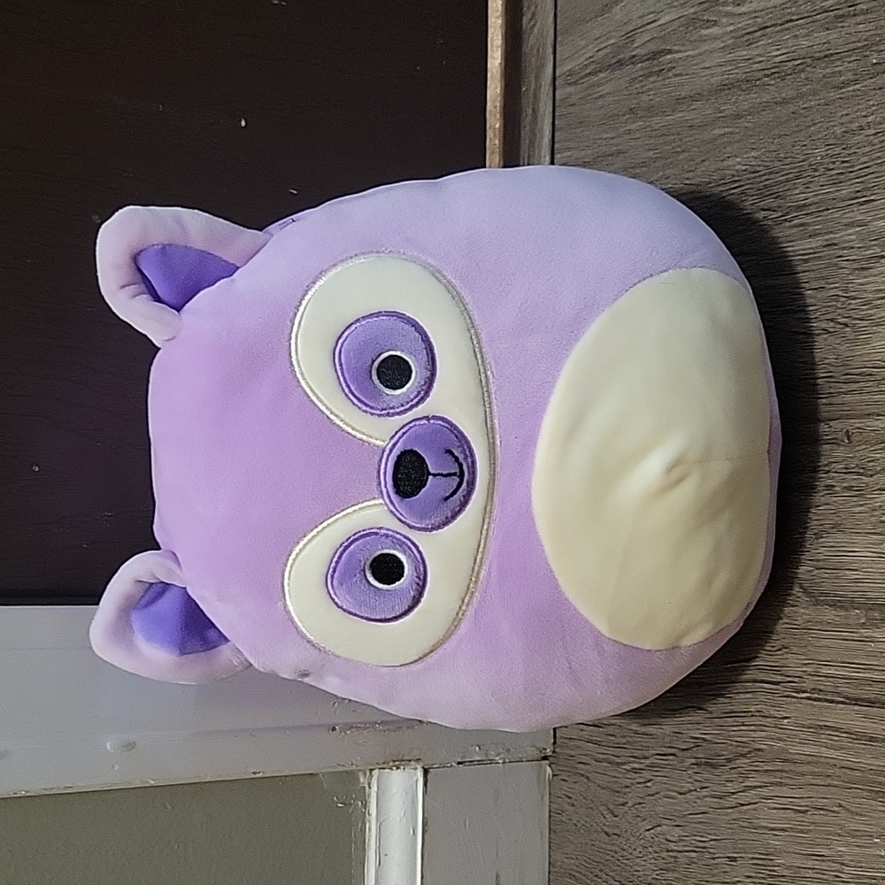 Layla, the purple raccoon Squishmallow